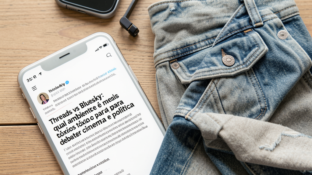Detalhe fotográfico relacionado a Threads vs Bluesky: qual ambiente é menos tóxico para debater cinema e política